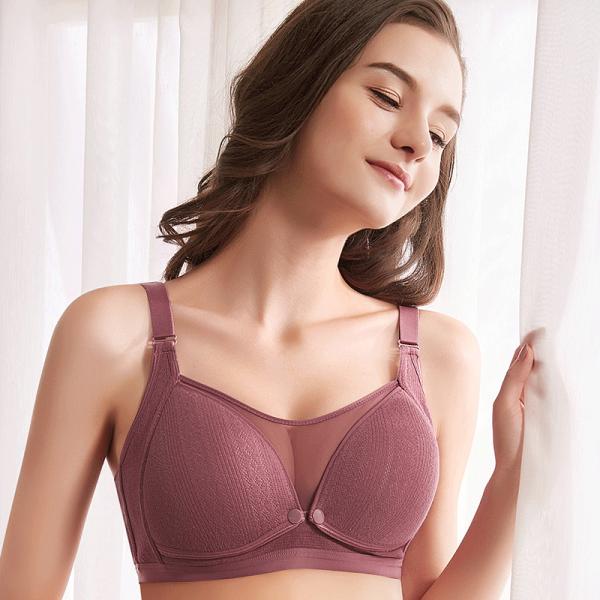 Seamless Pregnancy Nursing Bra Elastic Strap Breastfeeding Maternity Bra