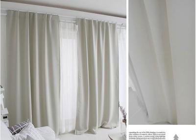 100% Polyester Blending Modern Window Curtains Multiple Colors Lightweight Fabric
