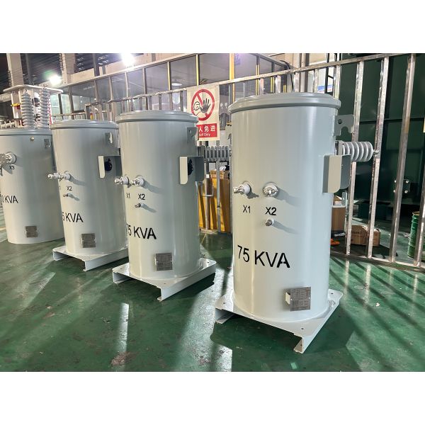 ANSI IEEE Standards 75KVA Single Phase Pole Mounted Transformer Oil Immersed 6900V to 460V UL cUL Certified