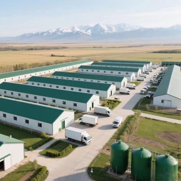 Complete Raising Solutions Automatic Chicken Breeding Prefab Poultry Building