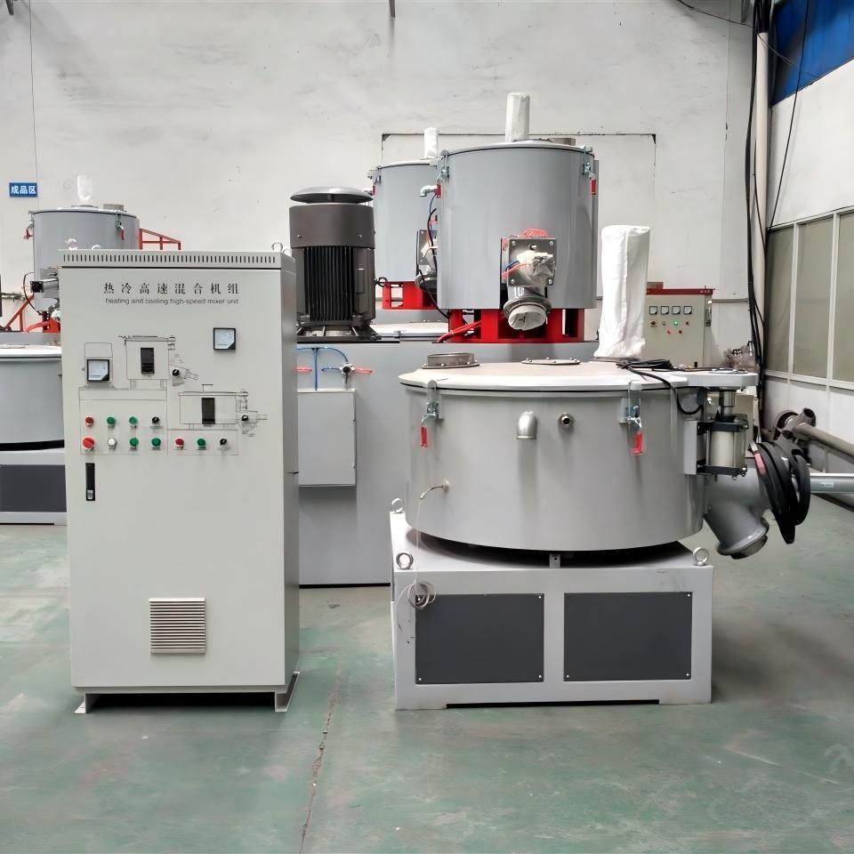 Heavy Duty Vertical High Speed Mixers Industrial 500L Capacity For PVC Compound Production