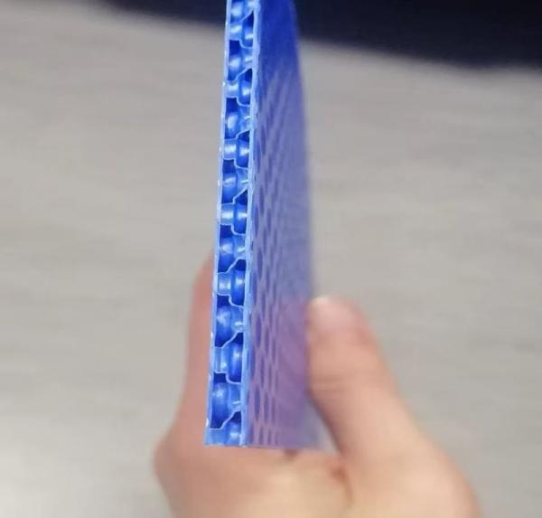 Chemical Resistant Honeycomb Corrugated Sheets Grey Honeycomb Plastic Panels 1220*2440mm