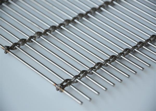 Woven Metal 316 Ss Rope Decorative Wire Mesh For Railing Balustrade Infill Panels