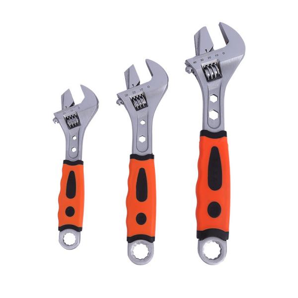 Acier à haute teneur en carbone 10 pouces clé à double usage outils matériels haute dureté