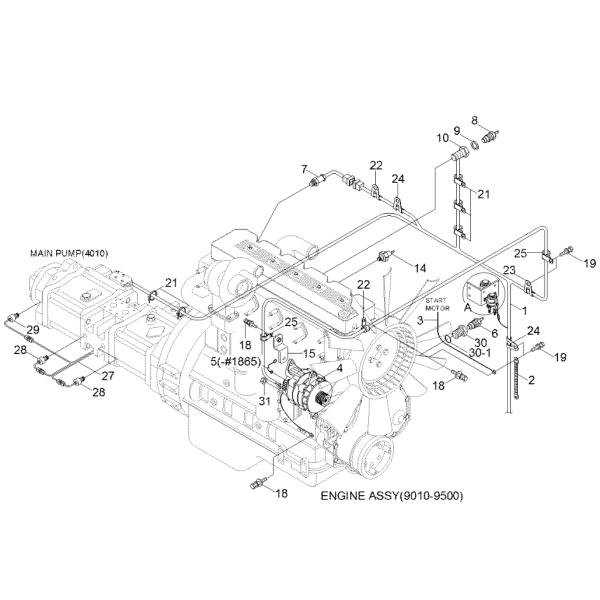 21N910023 21N910024 21N9-10023 21N9-10024 R320LC7 Excavator Engine Electric Harness