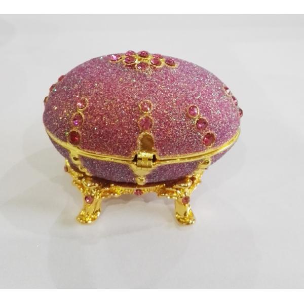 Home decor easter egg jewelry box faberge egg trinket box