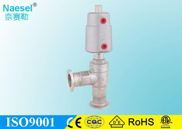 Engineering Plastic Actuator Pneumatic Seat Valve SS316 Body 3 / 8 NPT  Thread