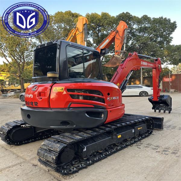6 тонн KX163 Использованный экскаватор Kubota Гидравлический экскаватор
