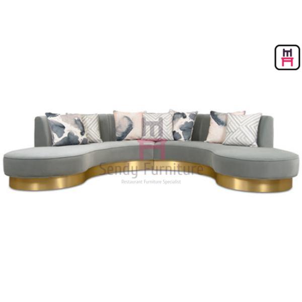 Посадочные места будочки бесконечной формы свода коммерчески, софа ткани драпирования с основанием СС