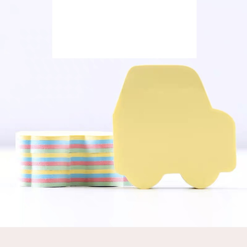 Custom logo good quality 100sheets paper sticky note car shape wholesale memo pad for school and office