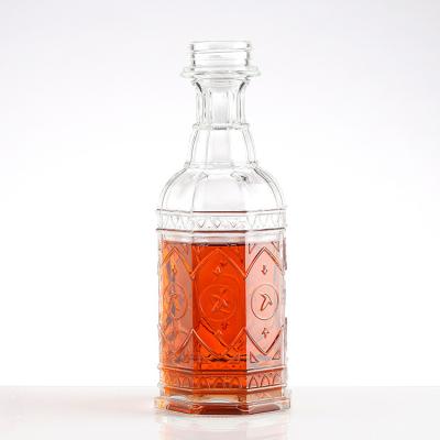 500ml Tequila Glass Bottle with Hot Stamping Surface Handling and Customized Design