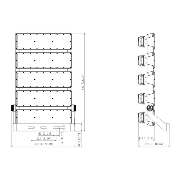 1500W Outdoor Stadium Flood Lights LED Sports Field Lighting LED Car Park Lights 225000lm