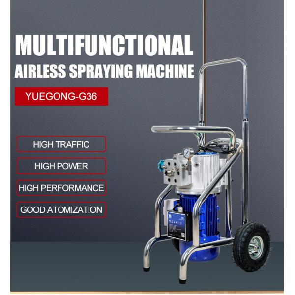 Fireproofing Insulation High Pressure Airless Paint Spray Machine Electric Wheeled