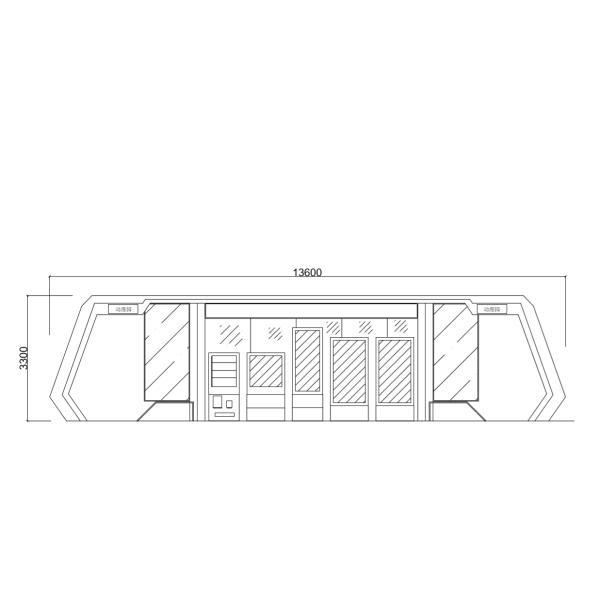 Advertising 3600*3000mm 2500nit Smart Bus Shelter