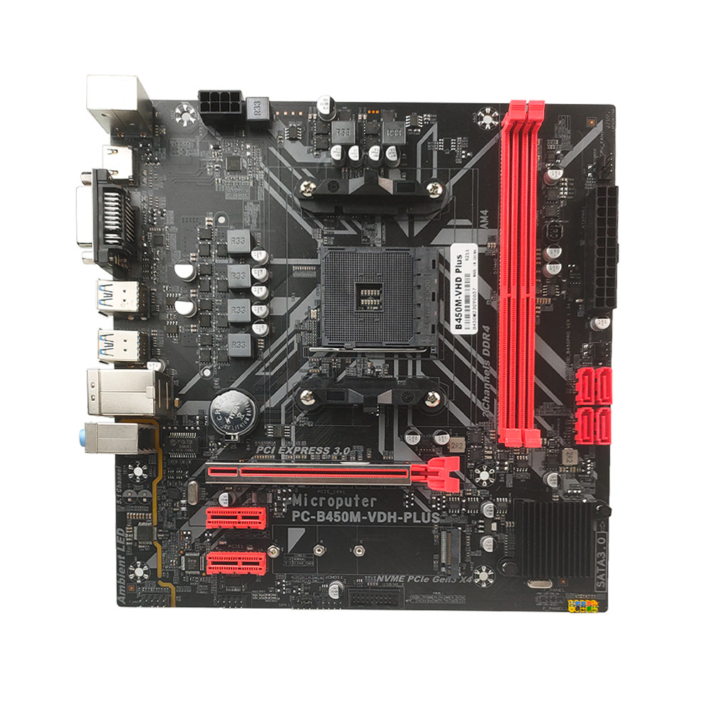 PCWINMAX B450M Plus Socket AM4 Motherboard Micro ATX DDR4 M.2 HD VGA Output B450 Чипсетная материнская плата