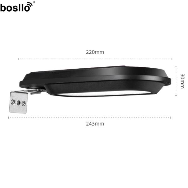 3.7V 2200mA Solar Powered Outdoor Wall Lights Waterproof LED