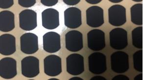 Matte Black Irregular Shape Mylar Polyester Film 0.3mm Silicone Coated Fabric