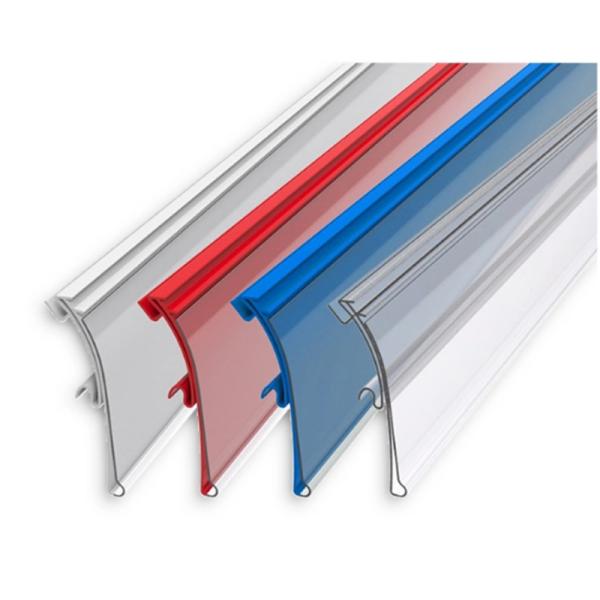 Transparent Shelving Accessories Plastic Price Tag Holder 1200mm 900mm 700mm Size