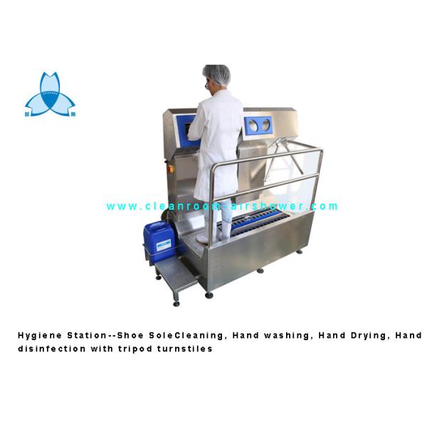 Hygiene Station SS304 Shoe Sole Cleaning / Hand Washer / Hand Disinfection