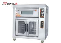 Um gás de aço inoxidável industrial Oven With Proofer das bandejas da camada dois