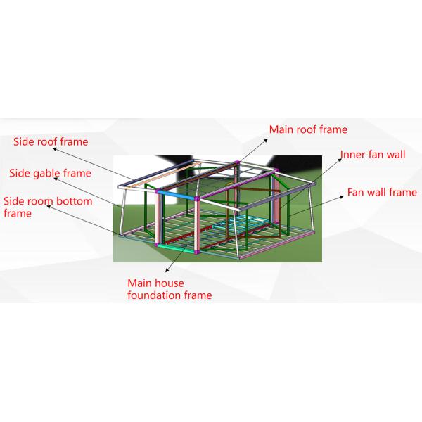 40ft Movable Expandable Villa Type Container Home with Bathroom And Kitchen Thermal Insulation Prefabricated Tiny Villa