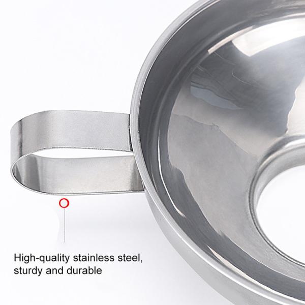 Stainless Steel Household Kitchen Tools Thickened Oil Spill Wine Funnel