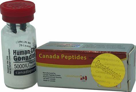 HCG Gonadotropin 5000 МЕ с соответствующими этикетками и коробками