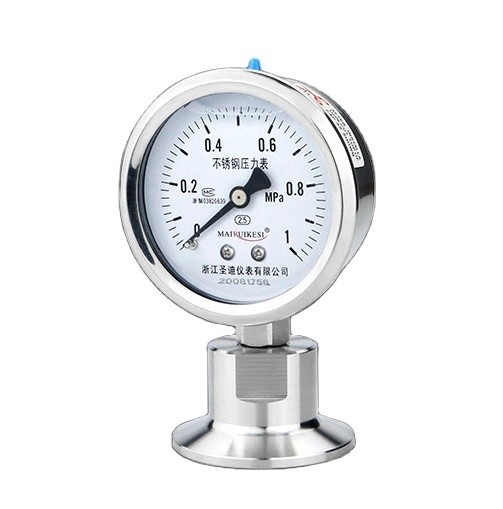 CE Certified 2.5% Precision Customized Clamp Diaphragm Pressure Gauge for Manufacture