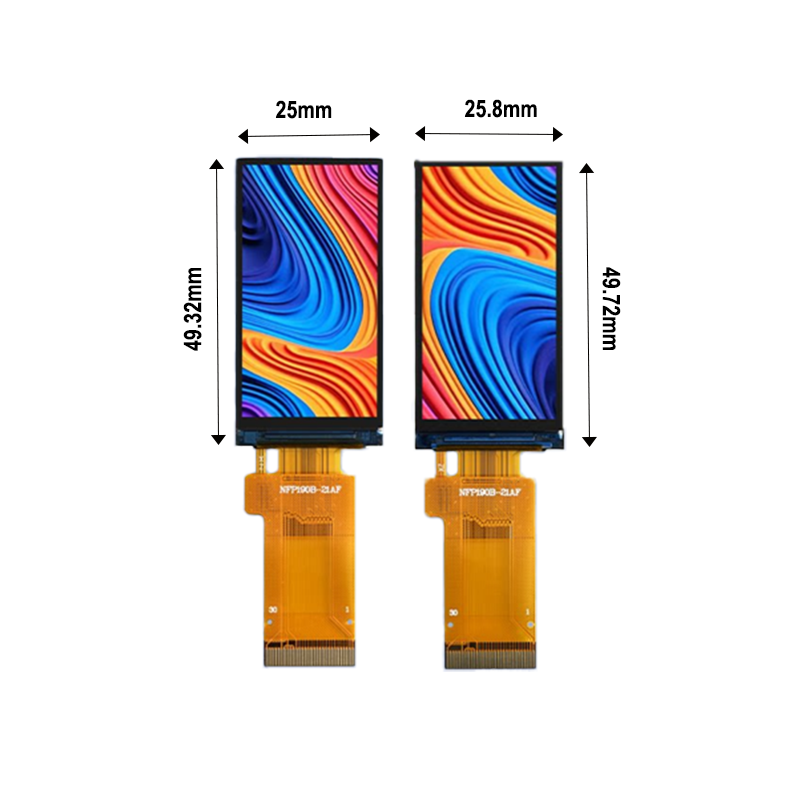 1.9 inches, driven by ST7789, 170X320 TFT high-definition display screen, optional with plastic frame backlight bare screen, plastic and iron integrated bare screen, SPI interface module