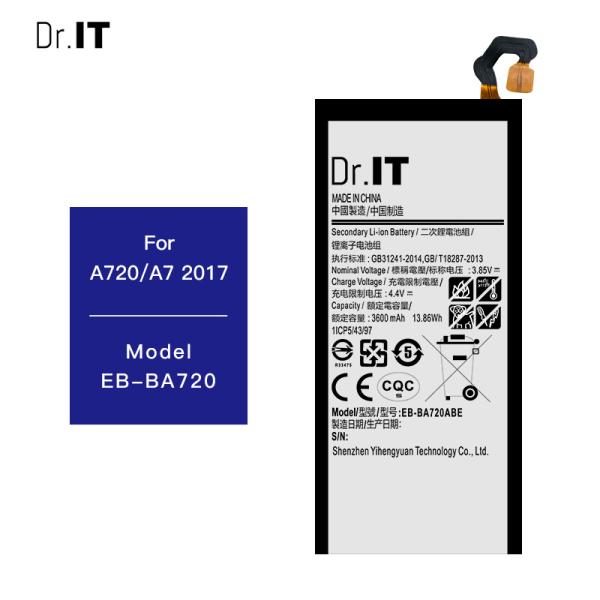 Li Ion Polymer replace Samsung Phone Batteries A720 3600mAh 3.85V