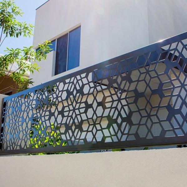Residential Laser Cut Metal Fence Panels Decorative Metal Fencing Panels
