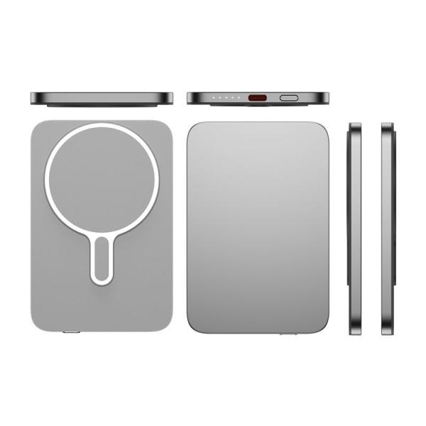 Slim Aluminum MagSafe Power Banks 10000mAh Fast Charging Power Bank For IPhone / Android