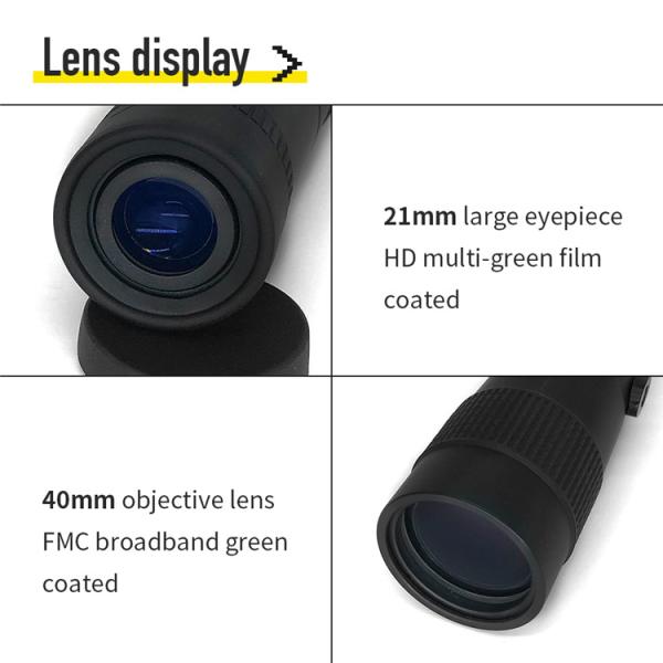 Сигнала телеобъектива силы 4K 10-300X40mm телескоп супер Monocular для взрослых