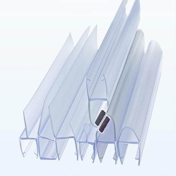 Прозрачная индивидуальная дверь для душа из ПВХ Нижняя пломба Стеклянная пломба для ванной двери