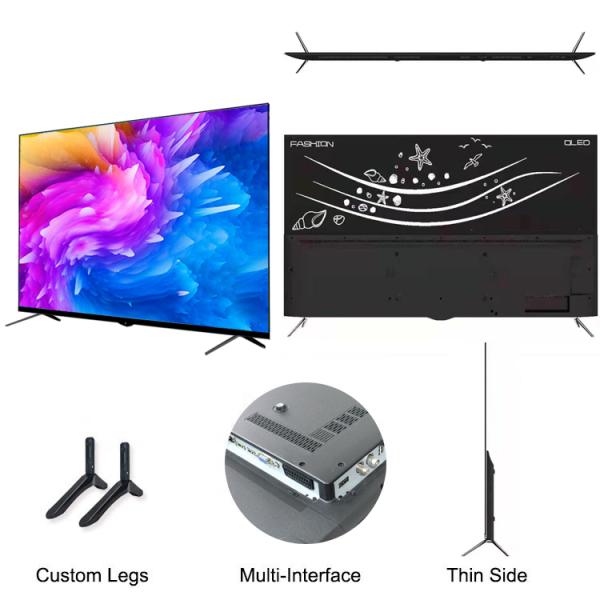New Oled Type Home Tv Smart Built-In Sound Speakers Dual Standing 55' 65 Inches Televisions Smart Tv