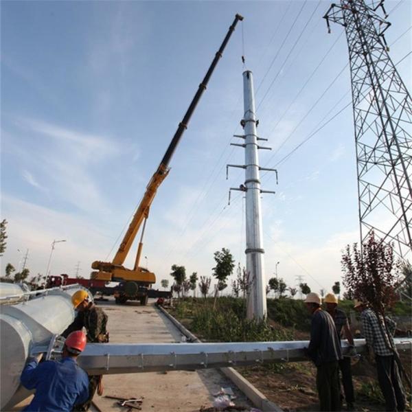 Corrente eléctrica galvanizada Pólo de mergulho Q235 quente com escada de escalada