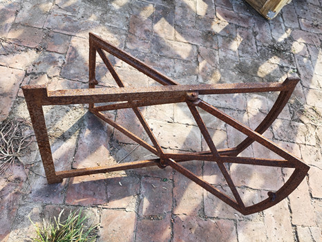 Antique Reclaimed Metal Window Frames With Window Panel To Open H74.5xW43CM