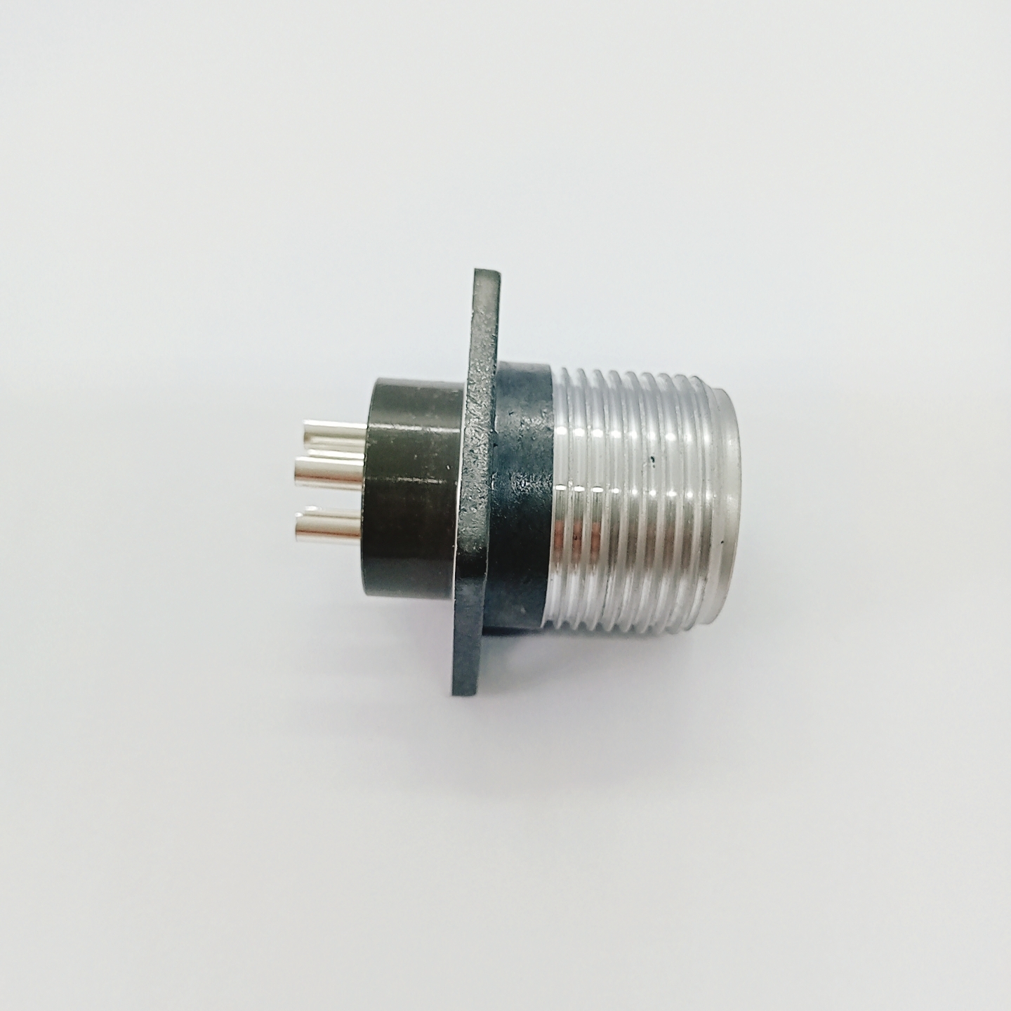 P20K9AQ 5 Pin Circular Aviation Female Socket Threaded Welding Connector with Gold-Plated Contacts