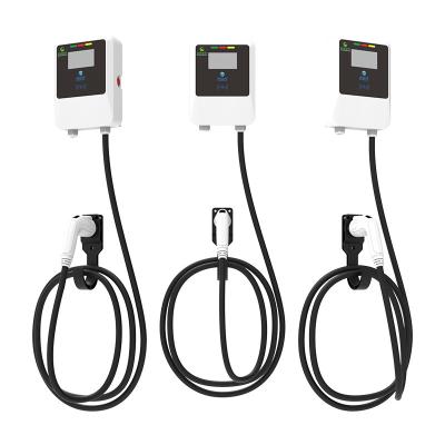220V/7KW/32A White Wall-Mounted / Post-Type Electric Vehicle Charging Pile Electric Vehicle Charger