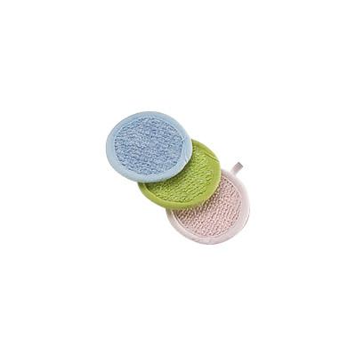 6x6 Round Hemp Bath Body Scrubber Facial Pad For Face Cleaning