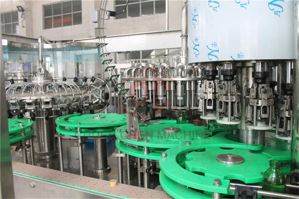Aluminum Short Screw Cap Glass Bottle Filling Machine Vacuum Type Low Noise