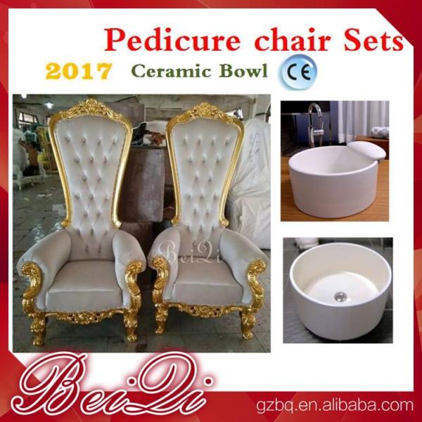 Wholesale Cheap Pedicure Throne Chair Ceramics Pedicure Bowl , Spa Pedicure Sinks Shower Parts