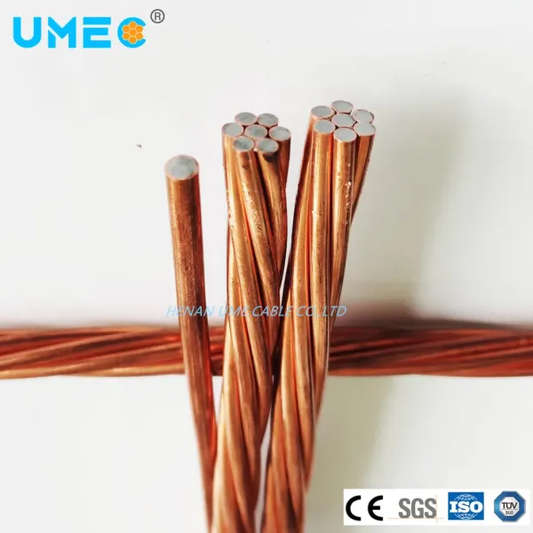 Grounding Wire Copper Coating Steel Wire Bare CCS Conductor