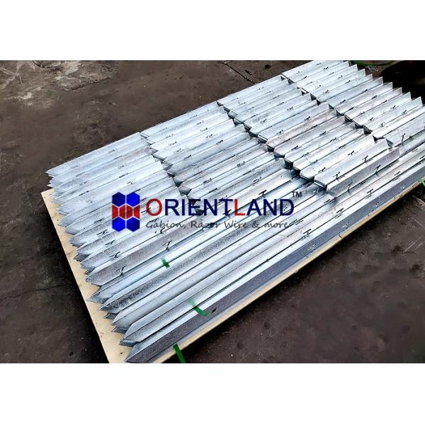 1.6 Length Concertina Razor Barbed Wire Poles Hot Dipped Galvanized