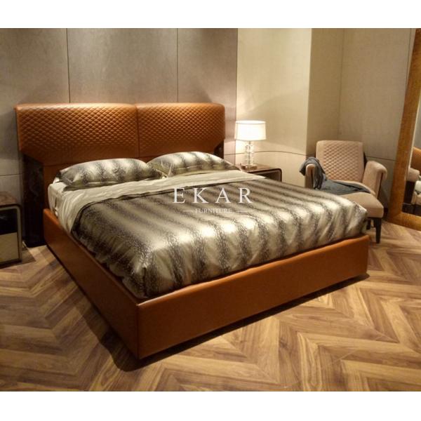 High Gloss Bedroom Modern Luxury Nightstand Wooden Bed Side Table  W006B11