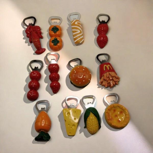 Customized Logo 3D Soft PVC Rubber Fridge Magnets For Fridge Decoration Zinc Alloy Material