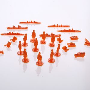 Customize Orange Miniature Plastic Figure Collection For Tabletop Gaming Sandbox
