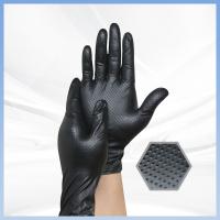 Gants de sécurité Travaux de construction Gants de nitrile texturés au diamant Gants de sécurité en caoutchouc antidérapant épaissis Gants à nitrile jetables