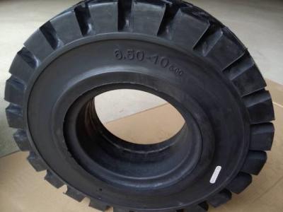 LK301 Patten 6.50 10 Solid Forklift Tires , Solid Rubber Tires For Forklifts