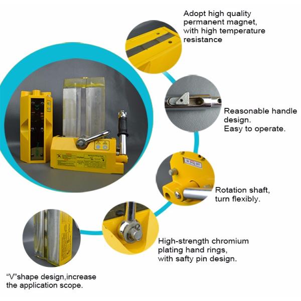 1 Ton Permanent Magnetic Lifter Smaller Volume For Crane Lifting Steel